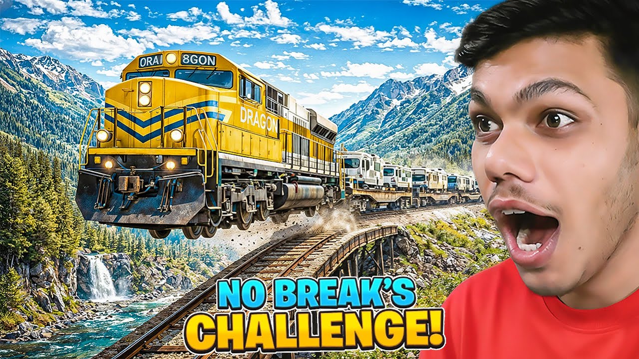 DRIVING THIS TRAIN IS SO DIFFICULT | NO BREAK'S CHALLENGE! DERAIL VELLEY #7