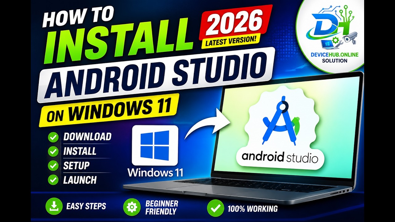 How to Install Android Studio 2026 on Windows 11 | Step-by-Step Setup