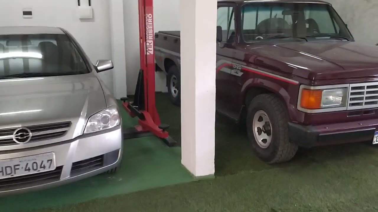 Elevador automotivo na garagem!