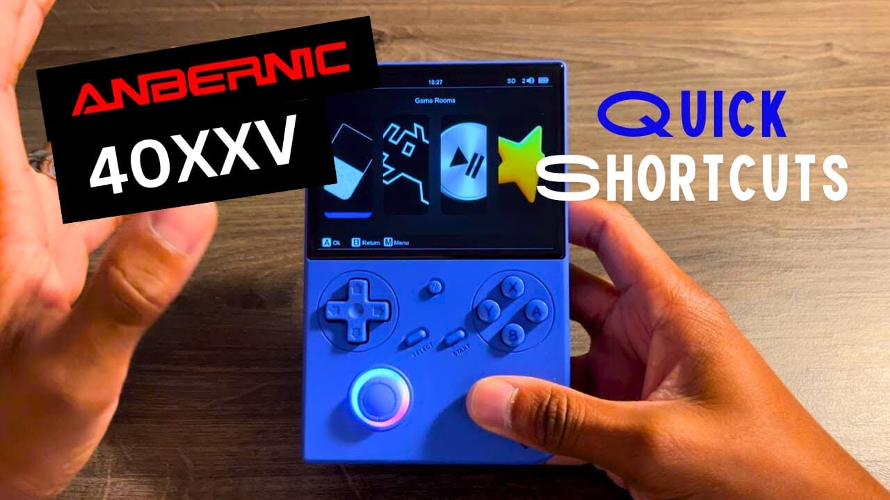 RG40XXV Quick Shortcuts