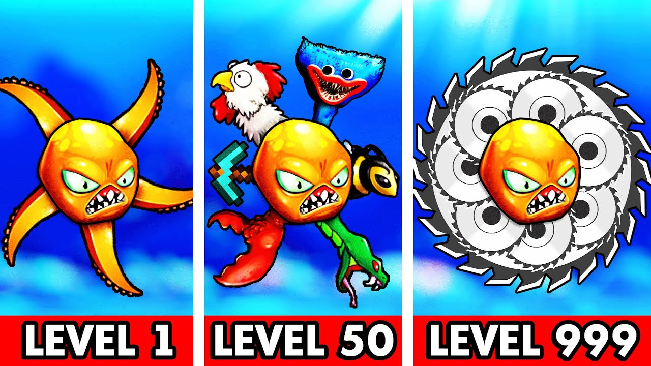LEVEL 1 vs LEVEL 999 Octopus