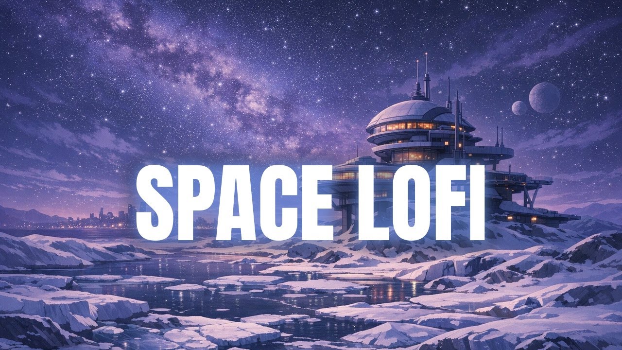 📖 Peaceful Background Lofi Music | Space Lofi Live | The Snow Planet