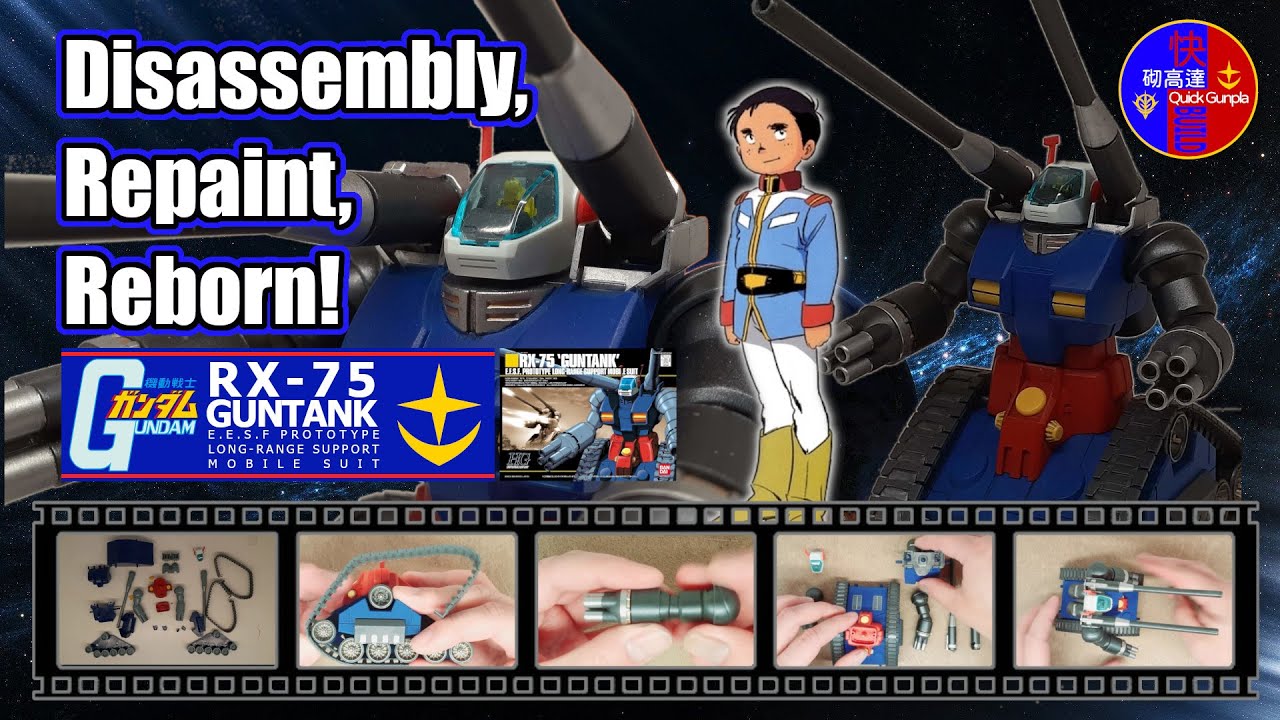 RX 75 GunTank HG   Repaint Assembly