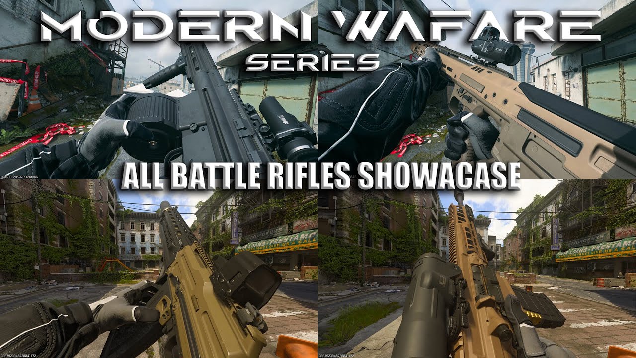 Every Battle Rifle In Modern Warfare Reboot Series Showcase with Attachment 4K