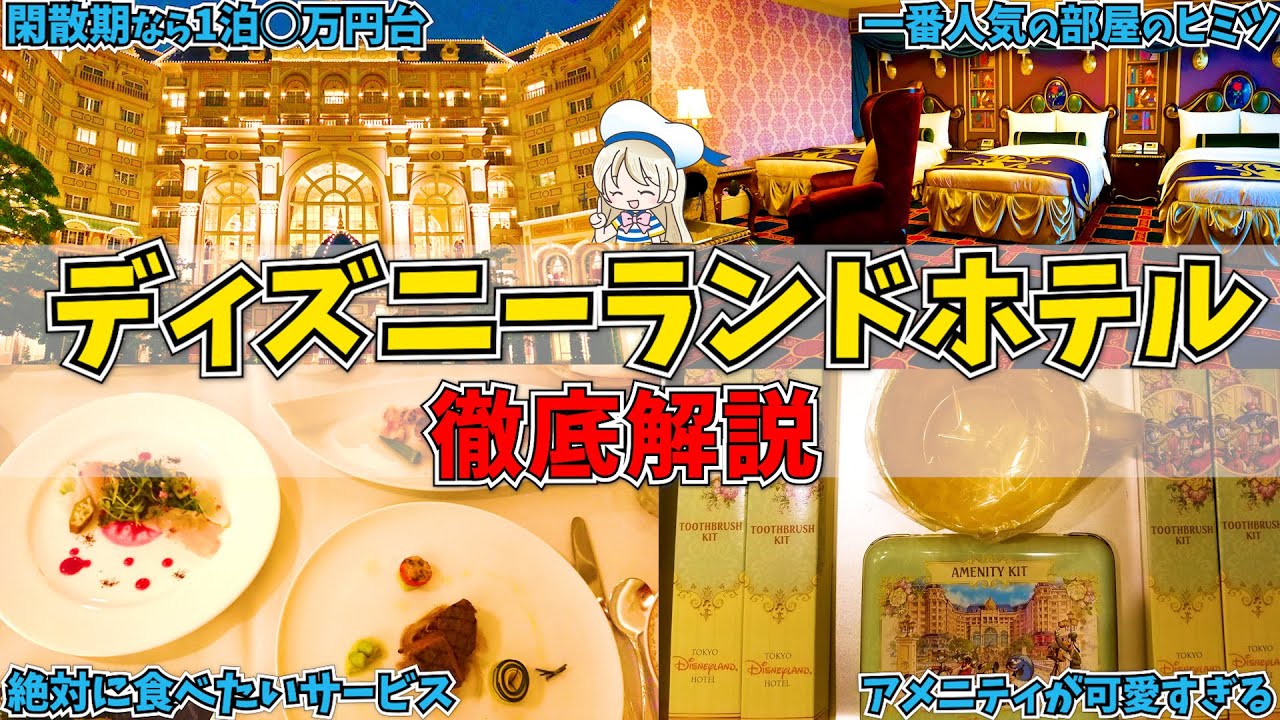 ディズニーランドホテルの全て。人気部屋やアメニティなど７つのポイントから隅々まで徹底的に解説！閑散期の値段や窓から見える景色まで徹底シェアします♩