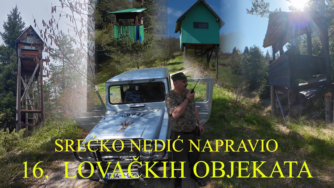 SREĆKO NEDIĆ SAGRADIO 16.  LOVAČKIH OBJEKATA