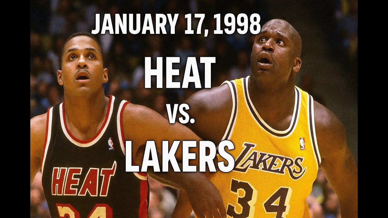 01/17/1998 Miami Heat vs. Los Angeles Lakers Kobe Bryant Full game