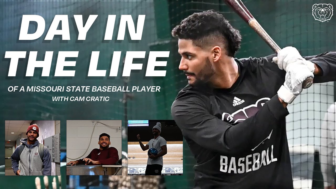 DAY IN THE LIFE OF A MISSOURI STATE BASEBALL PLAYER | with Cam Cratic
