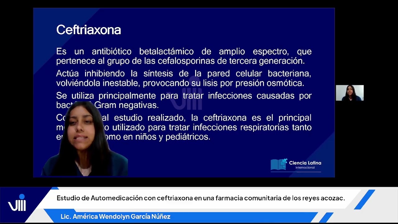 Estudio de Automedicación con ceftriaxona en una farmacia comunitaria de los reyes acozac.