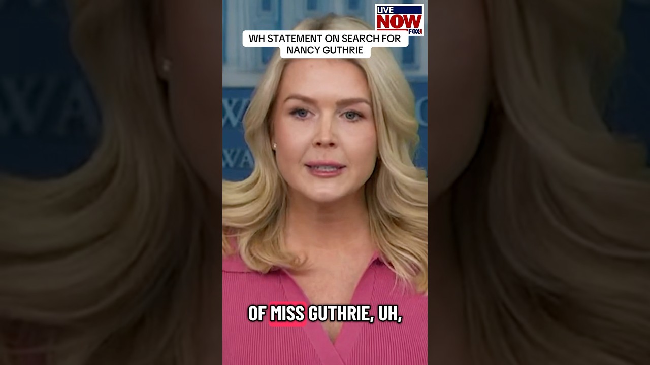 Karoline Leavitt began her weekly press briefing with a statement on the search for Nancy Guthrie.