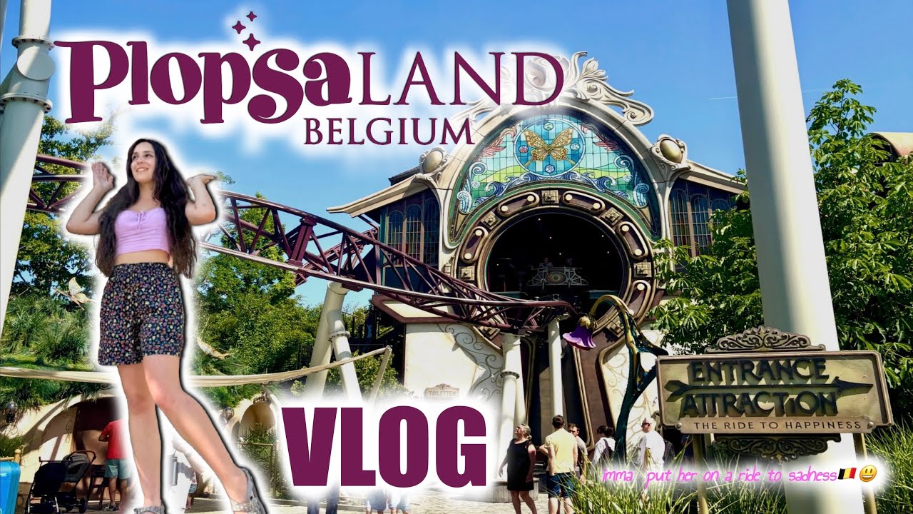 Plopsaland Belgium and the WORLD'S BEST SPINNING ROLLER COASTER?! 🇧🇪😃 Vlog