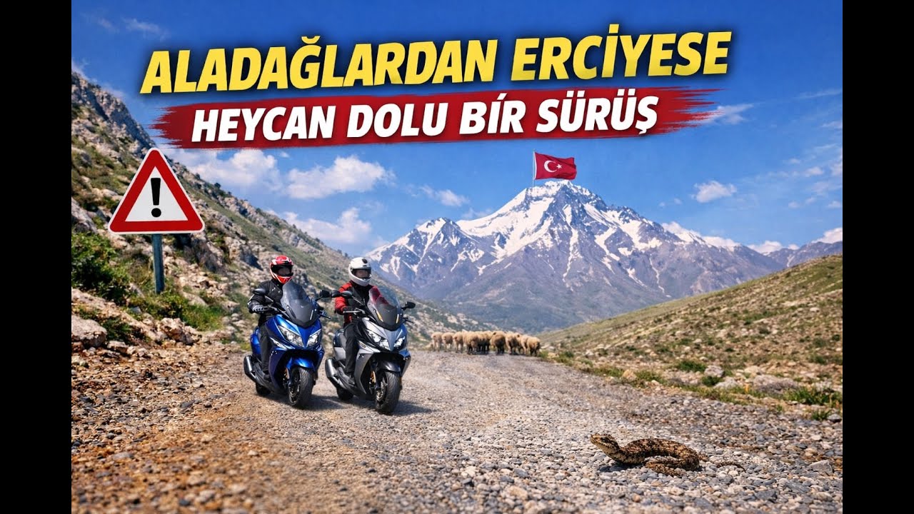 🏔️ Aladağlar’dan Erciyes’e Efsane Yolculuk | Maxi Scooter ile Dağ Maceras djı osmo action 3