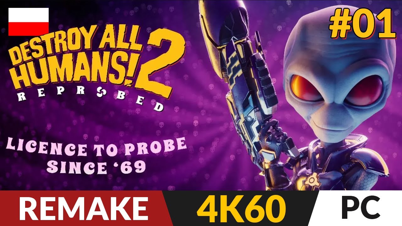 Destroy All Humans 2 PL 👽 #1 - odc.1 💚 Kosmicznie sprośne żarty wracają | Remake gameplay po polsku