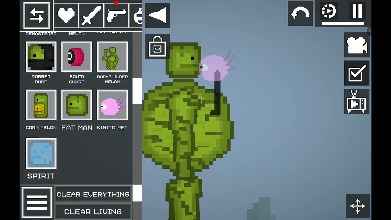 Melon şiştikten sonra kaslı oluyor    (melon sandbox)