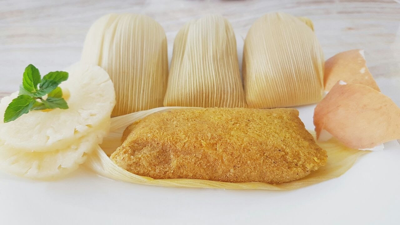 💖TAMALES DULCES DE PIÑA Y COCO DELICIOSOS!!😙👍