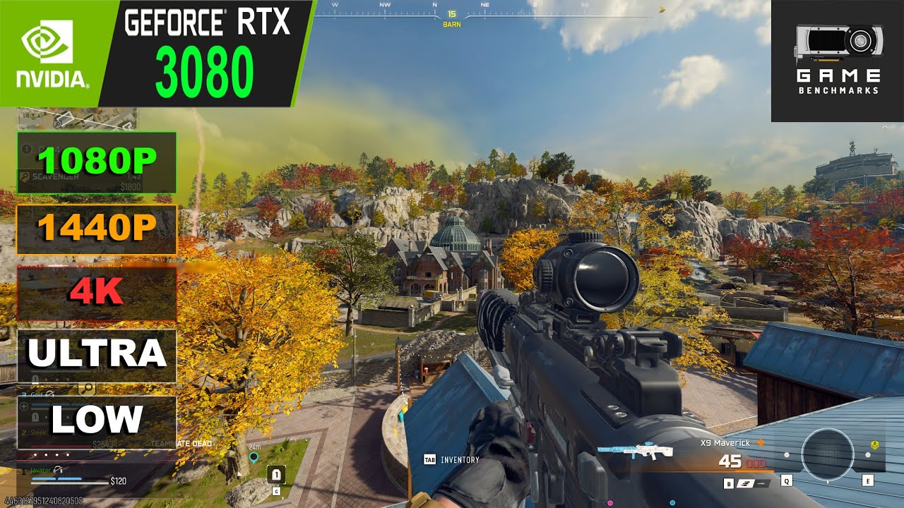 RTX 3080 | Обзор производительности / Бенчмарк 1-го сезона Warzone в разрешениях 1080P, 1440P, 4K...