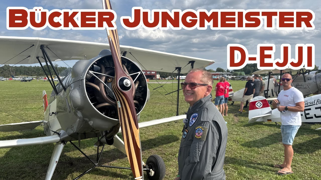 ✈️ D-EJJI Bücker Jungmeister – Historischer Kunstflug-Doppeldecker -  Original & Scale