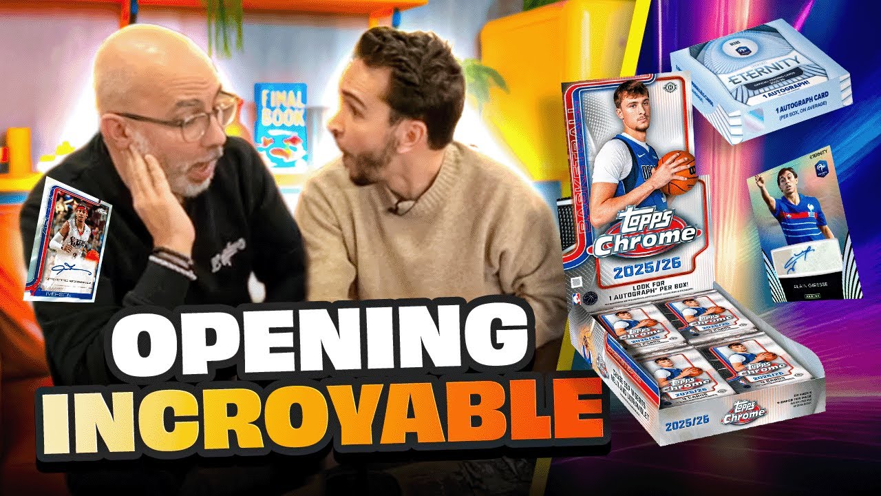 ON DÉCOUVRE LES NOUVELLES TOPPS CHROME 25/26 (Opening Cartes NBA & Foot avec Alex)