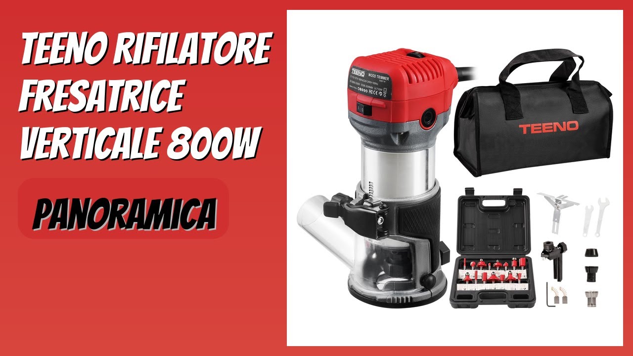 RECENSIONE (2026) : TEENO Rifilatore Fresatrice Verticale 800W. DETTAGLI