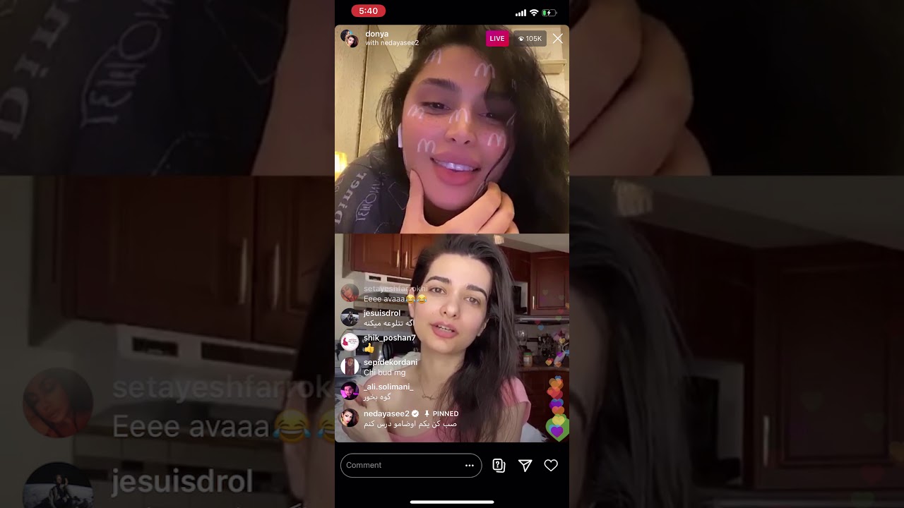 دعوای دنیاجهانبخت و ندایاسی ریدن به پویان مختاری😂