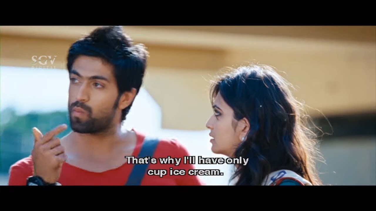 Yash taking buildup infront of Krithi Kharabanda | Rocking Star Yash Best Scenes of Kannada Movies