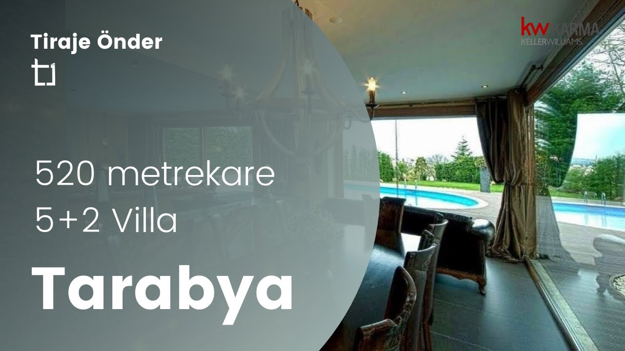 Tarabya'da 1,5 Dönüm Bahçeli 520 ㎡ Satılık Villa