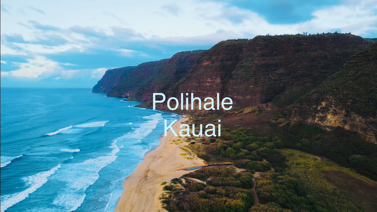 Polihale Cliffside Kauai | 4K Drone Views | Hawaii | Mavic Air 2.