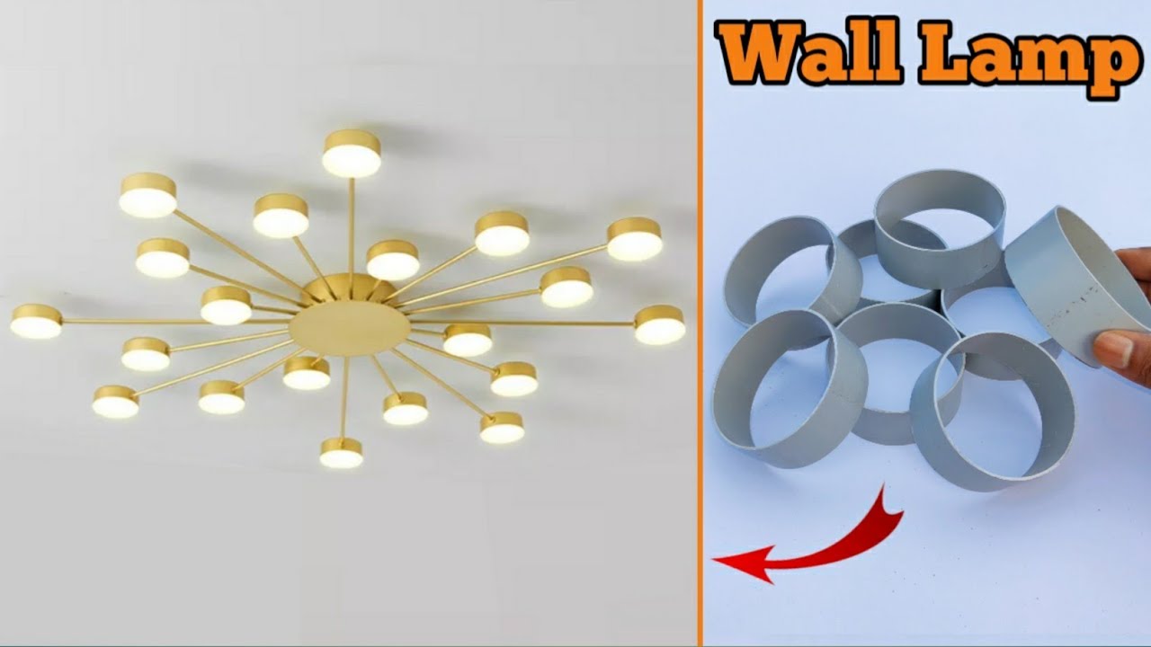 How To Make Wall Hanging Lamp | Luxury Ceiling Light | Diy Wall Decor | Wall Decoration Ideas