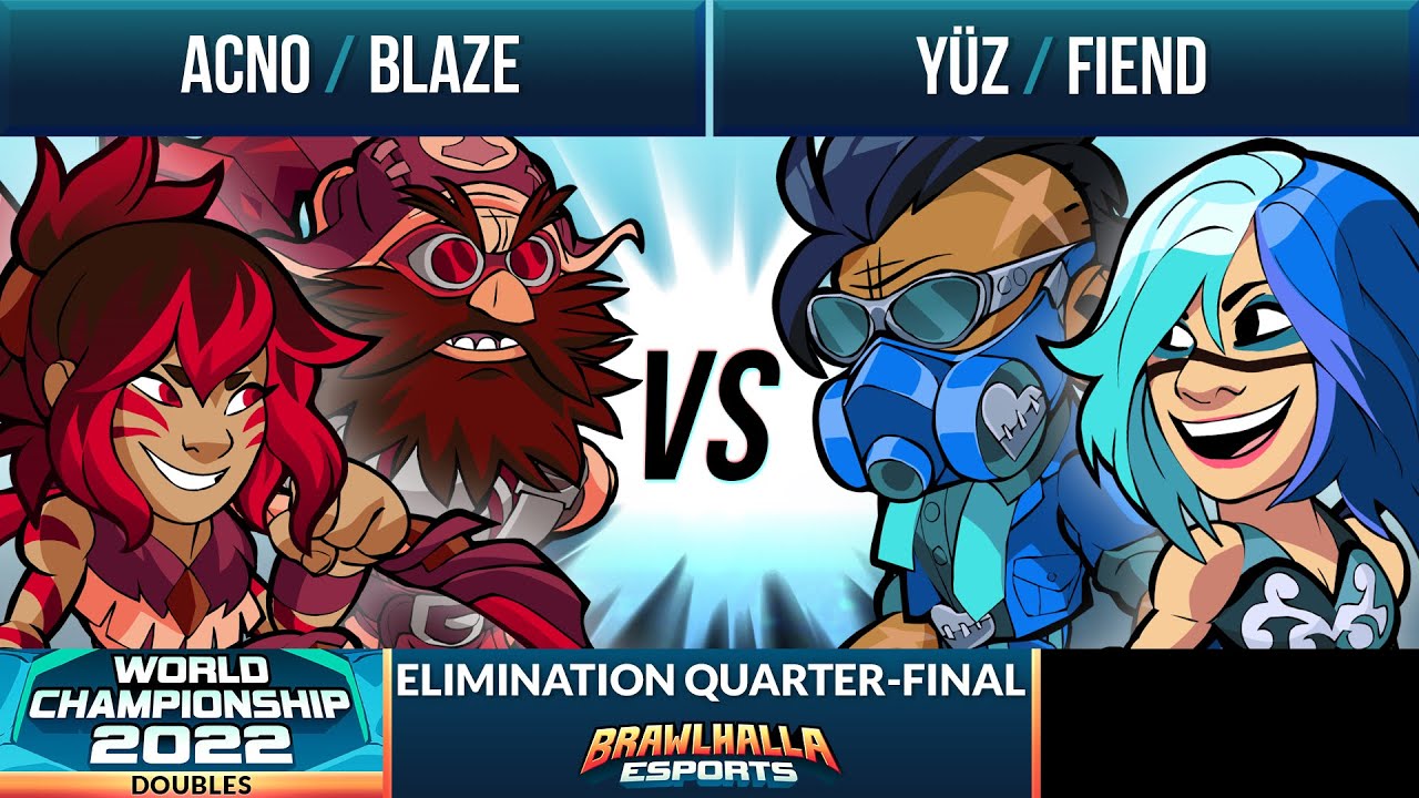 Acno & Blaze vs Yüz & Fiend - Elimination Quarter-Final - Brawlhalla World Championship 2022 - 2v2