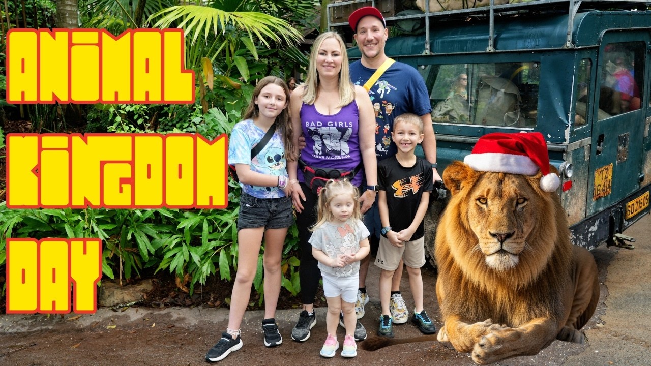 Christmas Disney Trip Day 2 - Animal Kingdom, Checking into Caribbean Beach and T-Rex for Dinner