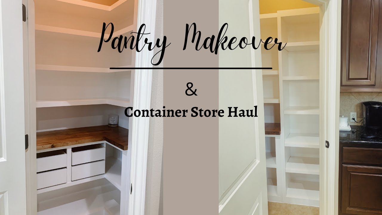 Pantry Makeover/Container Store Haul #pantrymakeover #organization #containerstorehaul