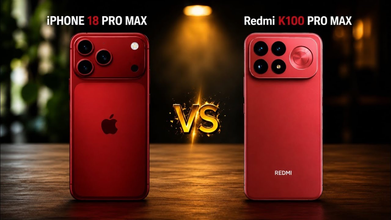 iPhone 18 Pro Max vs Redmi K100 Pro Max - Full Camera, Gaming & Display Comparison!