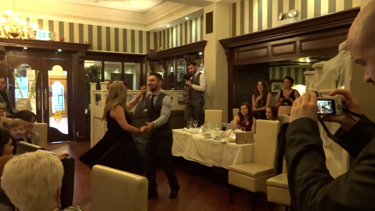 Dancing Forr&oacute; at Kayleigh  and Rodrigo's wedding dancing with the groom