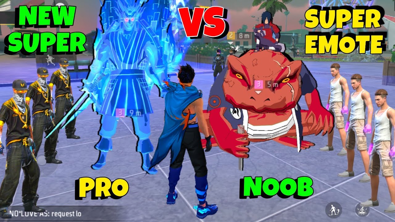 EMOTE vs SUPER EMOTE Fight 👿 Social Island ⚡Pro PLAYER vs DJ Adam 😎 Garena Free Fire 🔥 Y GAMING