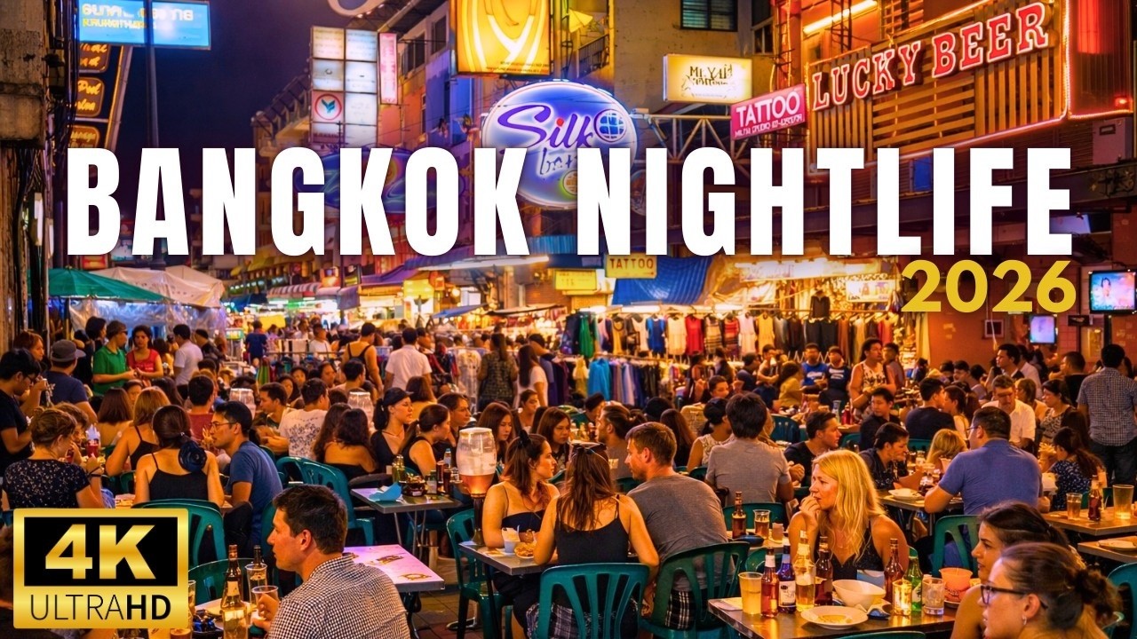 Bangkok Nightlife 2026 🇹🇭 | Khaosan Road Walking Tour (Thailand Night Market)