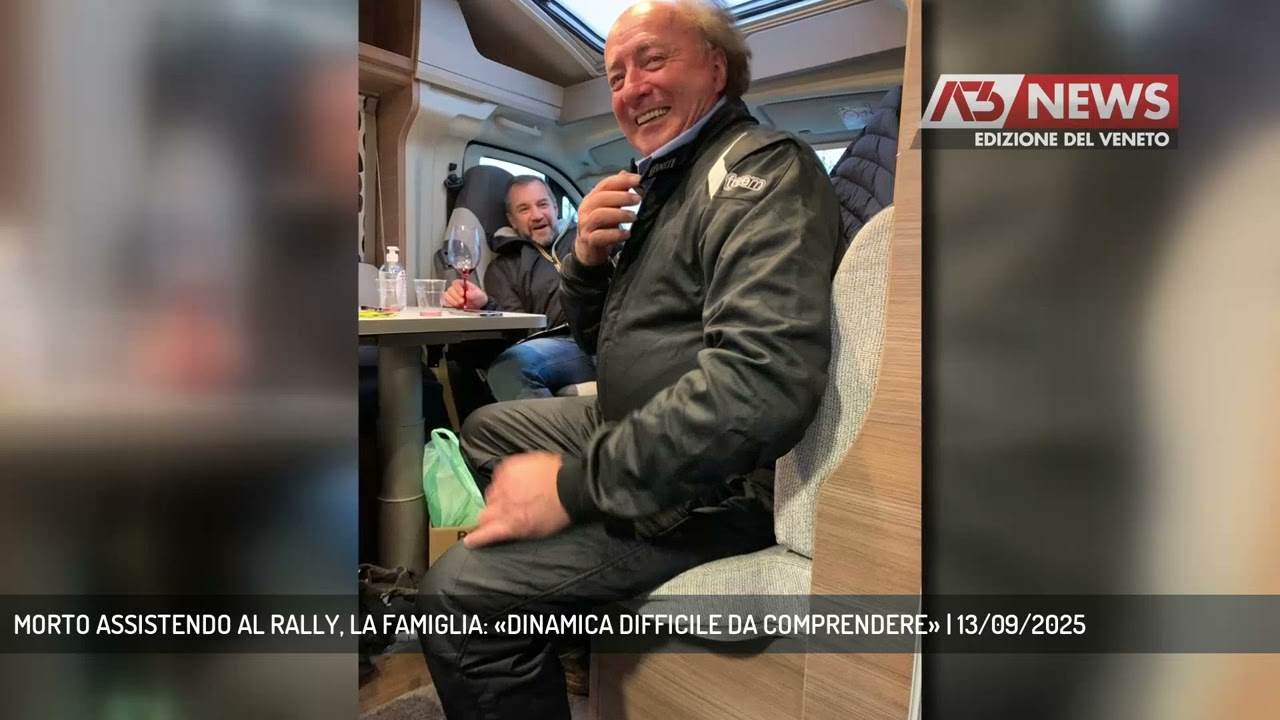 MORTO ASSISTENDO AL RALLY, LA FAMIGLIA: «DINAMICA DIFFICILE DA COMPRENDERE» | 13/09/2025