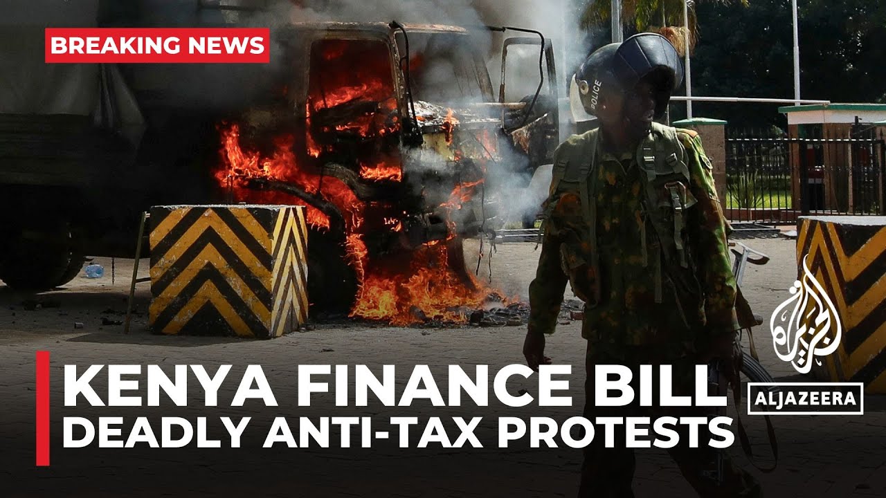Thousands of Kenyan anti-tax protesters stormed parliament buildings in Nairobi