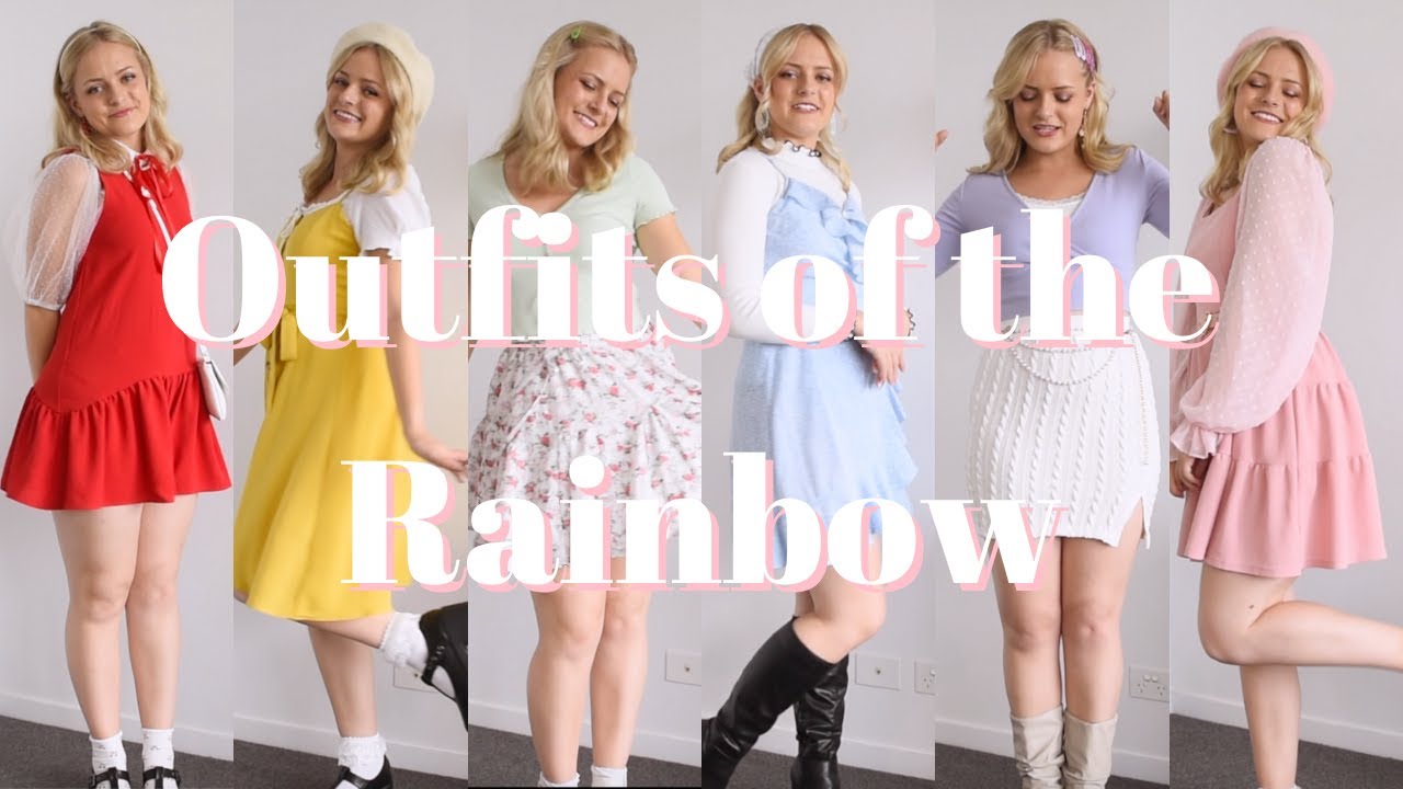 Rainbow Lookbook || an outfit for every colour of the rainbow