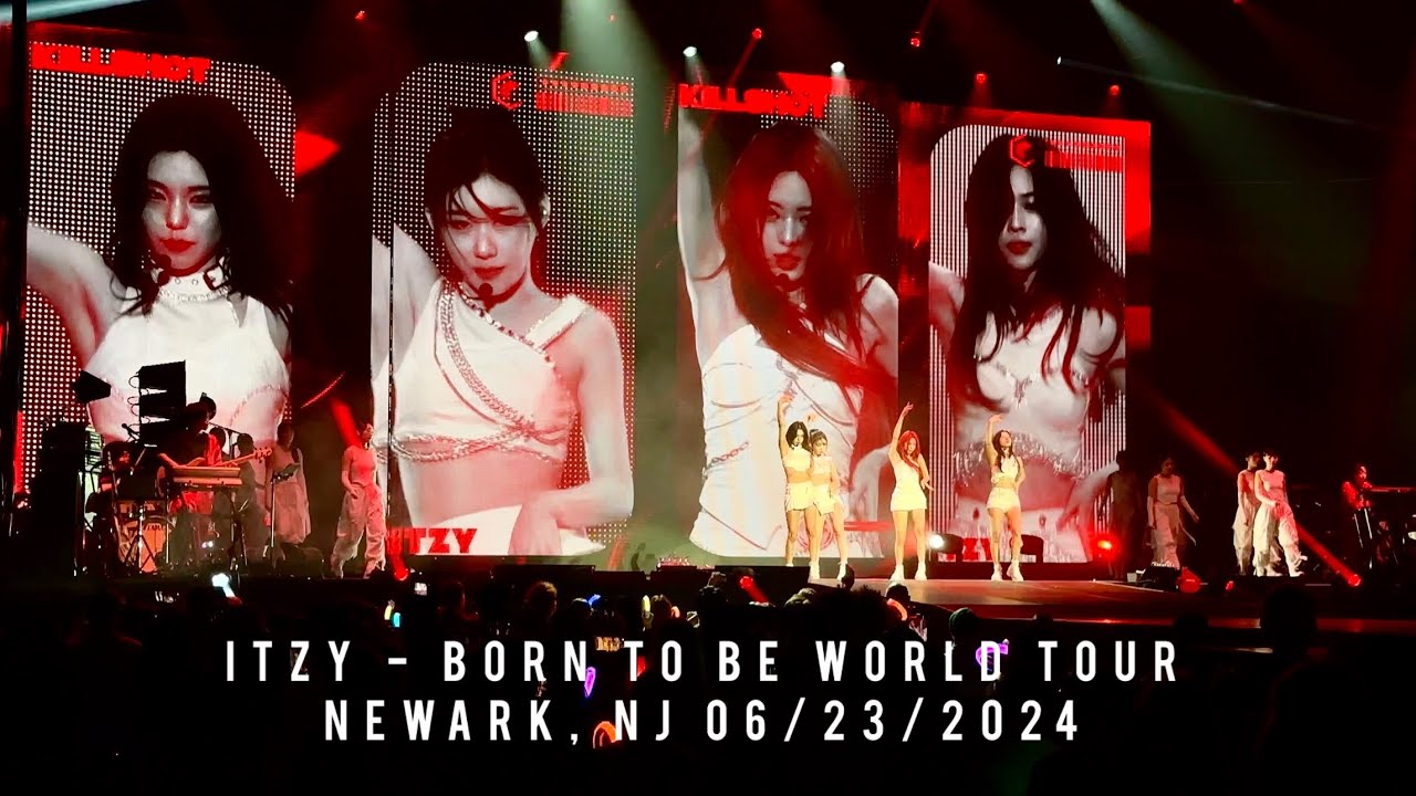 ITZY - BORN TO BE 2nd World Tour full FanCam 4K in Newark, NJ 06/23/2024