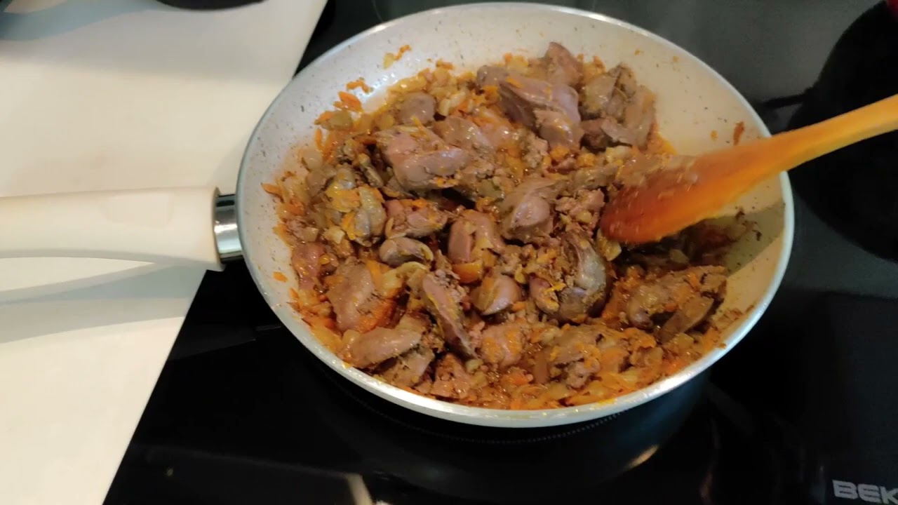 ПАШТЕТ из куриной печени с Морковью и луком/За 30 минут ❤️