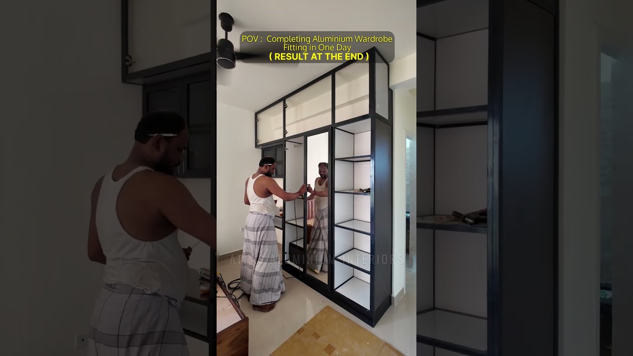 Aluminium Wardrobe 🔥 முற்றிலும் அலுமினியம்