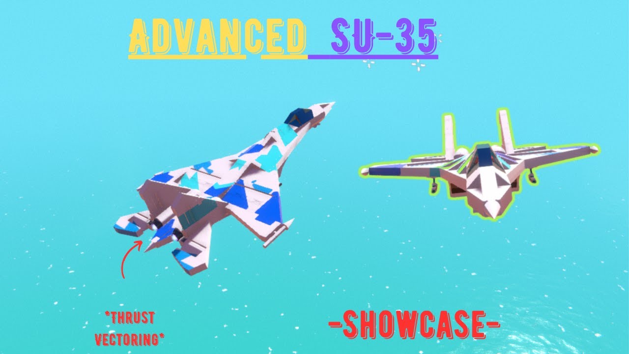 I Made a Working SU-35 In Trailmakers!