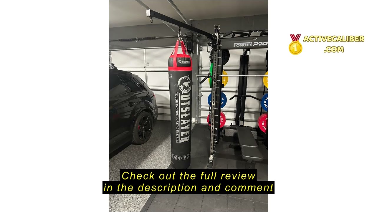 Review Outslayer Muay Thai Kickboxing Heavy Punching Bag – 6ft 130 lb – Made in USA – for MMA, Boxin