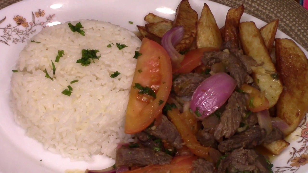 LOMO SALTADO – RECETA PERUANA – FACIL Y RAPIDO – La Sazón de Mamá