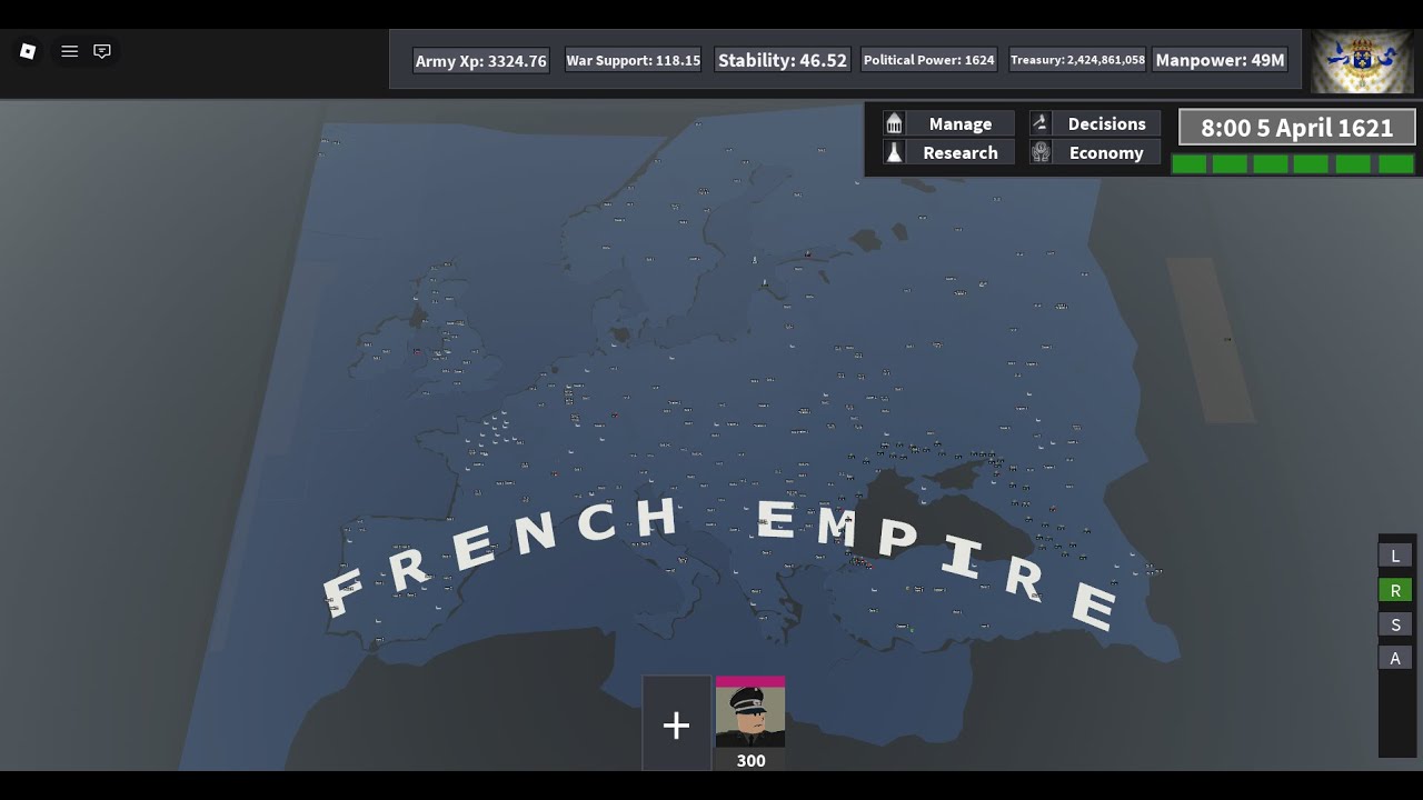 Roblox: Ultimate Victory | French Empire | Provinces Divided Conquest