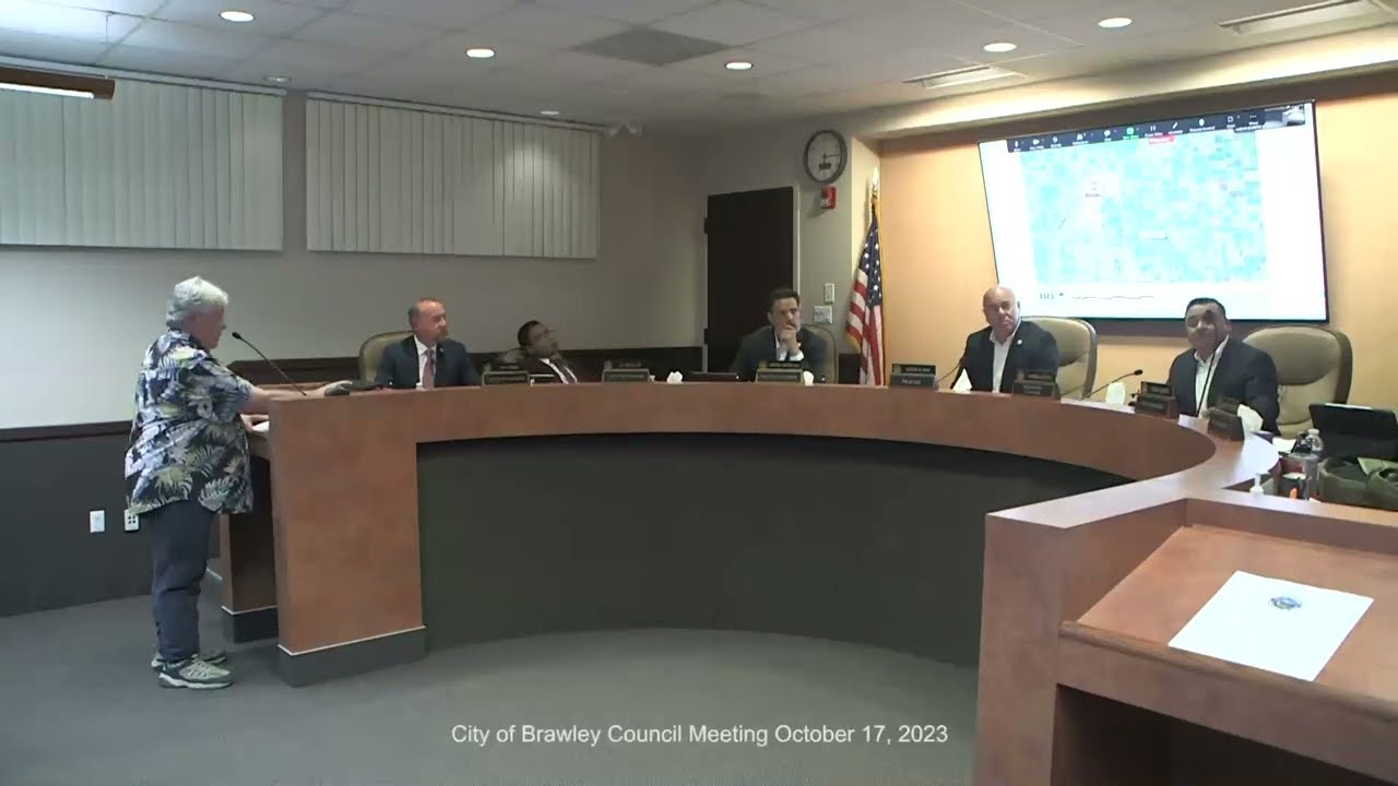 City of Brawley Council Meeting October 17, 2023