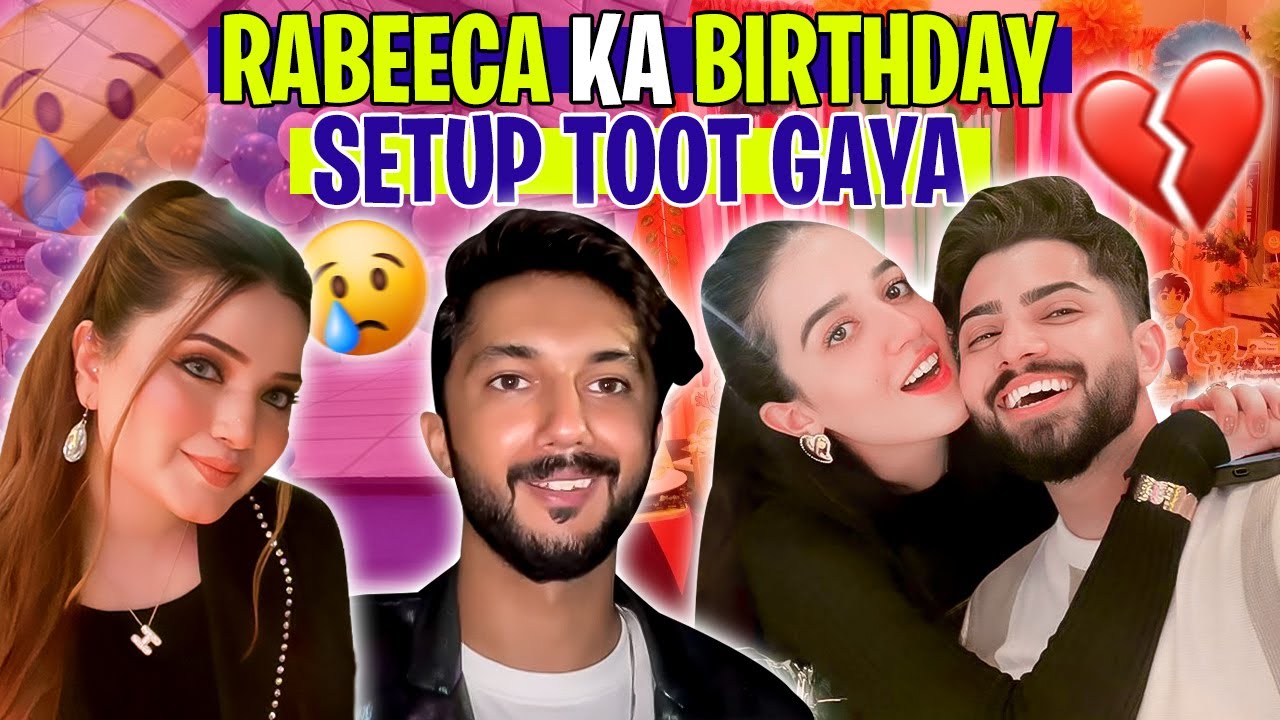 Rabeeca Kay Fiancé Nay Di Birthday Ki Bari Surprise party! | Birthday Ka Setup Toot Gaya | Zaraib