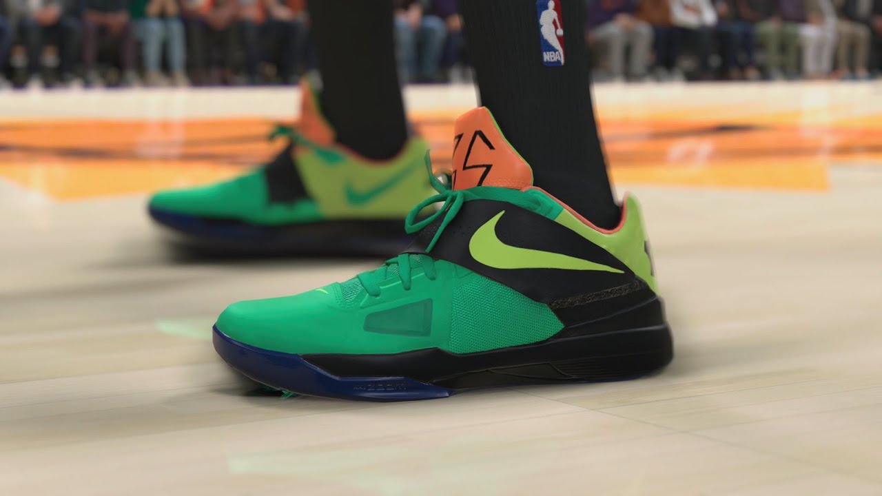 NBA 2K25 New Gen Shoe Creator Nike KD 4 Weatherman