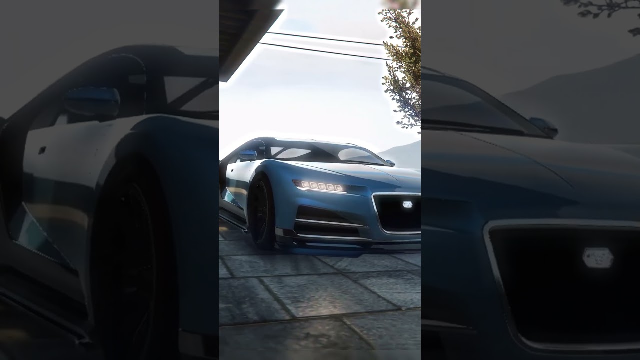 The Bugatti Tourbillon in GTA 5 (Rockstar Editor, Cinematic Film) Truffade Nero #shorts