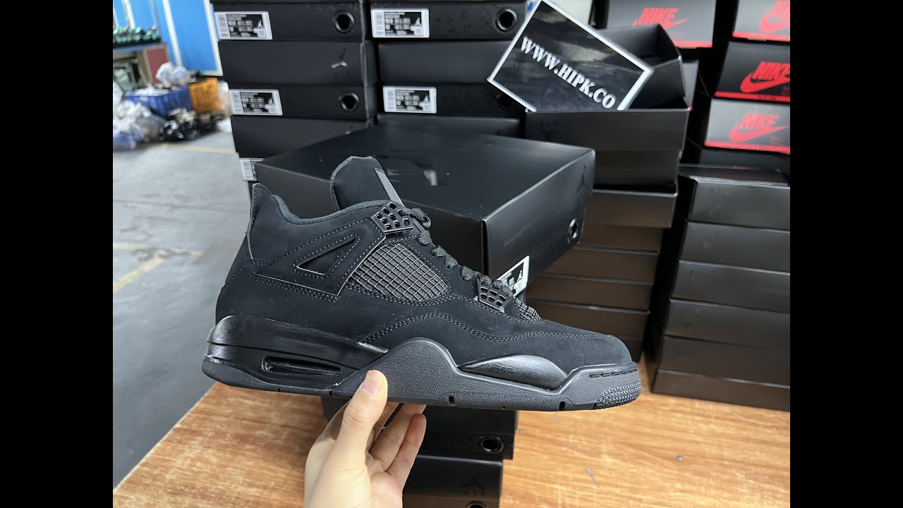 AIR JORDAN 4 BLACK CAT, PK FACTORY PRODUCTION （PERFECTKICKS）WWW.HIPK.CLUB